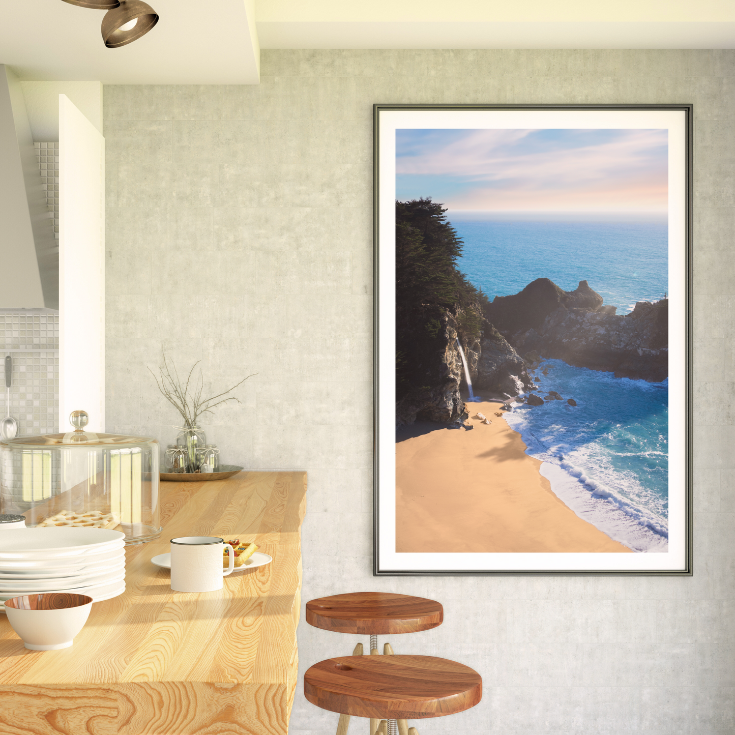 California Waterfall Beach