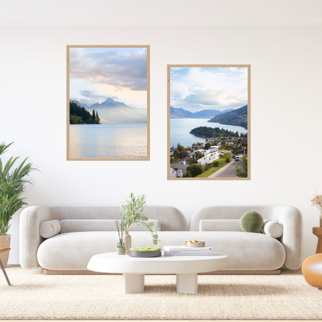 New Zealand Queenstown Lake Set of 2
