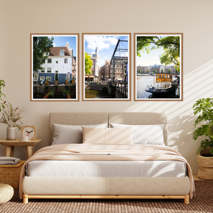 Amsterdam Canal Gallery Set of 3